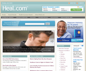 heal.com: Heal.com - Health, Healing and Medicine
Heal.com is a comprehensive online resource for health, healing and medicine -- combining traditional and alternative methods for healing.
