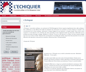 lechiquier.org: L'Echiquier
L'association politique de l'ESG Management School