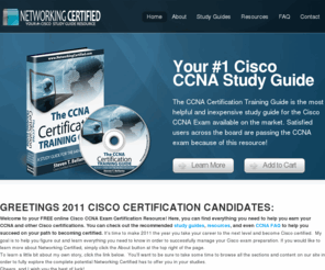 networkingcertified.com: Networking Certified | FREE Online Cisco CCNA Exam Certification Study Guide Resource
Your FREE & helpful CCNA study guides resource with tips and tricks for passing the Cisco CCNA Exam. Learn easily and fast with everything you need to know about the ccna exam, ccna exam questions, ccna practice exams, and ccna online training. Make this the year you become CCNA certified!