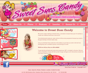 sweetsuescandy.com: Sweet Sues Candy
Sweet Sues Candy is specialty candy store for vintage candies and retro candies