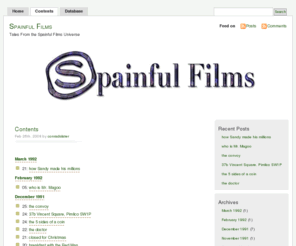 detectivefashion.com: Spainful Films
Tales From the Spainful Films Universe