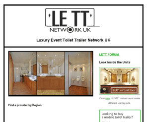 lettnetwork.com: Peagreen
Environmentally
Friendly
Luxury
Mobile
Toilets
Freephone
0800
6343546
Peagreen,the environmentally friendly luxury mobile toilet company. Freephone 0800 6343546 for an instant quotation.