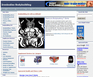 ironbodies.com: Bodybuilding t-shirts | Workout Wear | Bodybuilding art and Bodybuilding figurines Ironbodies Bodybuilding
bodybuilding t-shirt designs and figurines.