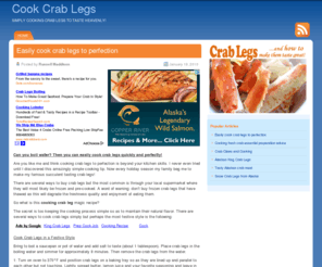 cookcrablegs.com: Cook Crab Legs
I was super frustrated until I found these unique crab recipes! Fast, simple and best of all finger licking yummy crab legs and claws!