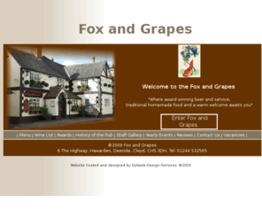 foxandgrapes.co.uk: Fox and Grapes - Hawarden
Fox and Grapes specialises in beers & food