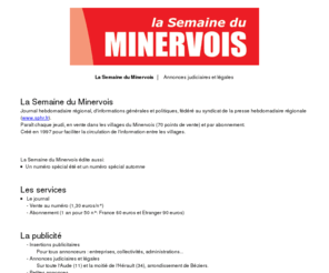semaineduminervois.com: La Semaine du Minervois
La Semaine du Minervois