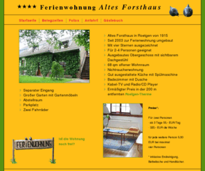 altes-forsthaus.info: Ferienwohnung Altes Forsthaus
Die Ferienwohnung in ruhiger Lage am Ortsrand von Roetgen, direkt am Wald ...