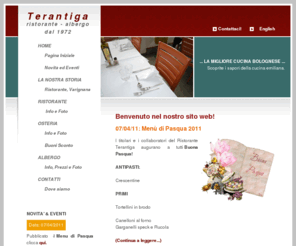 cavagnero.net: Terantiga Ristorante Albergo - Home Page
Ristorante Albergo Terantiga, cucina tipica bolognese