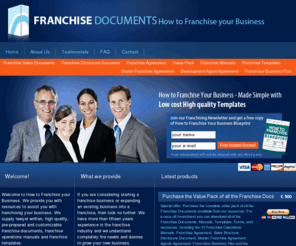 howtofranchiseyourbusinesstips.com: How  To Franchise Your Business | Franchise Manual | Franchise Document | Franchise Template | Franchise Information | Franchise Online | to Franchise | How To Franchise |  Franchise Operations Manual | www.howtofranchiseyourbusinesstips.com
View How to Franchise, Franchise Operations Manual, Franchise Template, Franchise Agreement. We provide high quality pre-prepared franchising resources. Learn how to franchise. Franchise Disclosure Document and samples available for free download.
