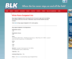 bigleaguedodgeball.com: White Plains Dodgeball Info «  Big League Kickball
