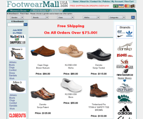 cybershoes.com: FootwearMallUSA
Footwear Mall USA - work shoes, Clogs, klogs, shoes, nurses shoes, shoes, shoe store, shoe, men's shoes, women's shoes, designer shoes, dress shoes, casual shoes, athletic shoes, dress shoes, casual shoes, custom shoes, prom shoes, bridal shoes, chefs shoes