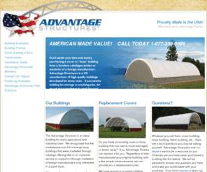 haybuilding.com: Advantage Structures | Manufactured by Advantage Plastics | High-Quality, Low-cost Fabric Covered Hoop Buildings
Advantage Structures is a USA-based manufacturer of high-quality, low-cost fabric covers, or 