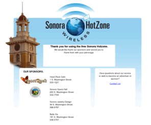 sonorahotzone.com: Welcome to the Sonora HotZone
FW 8 DW 8 XHTML