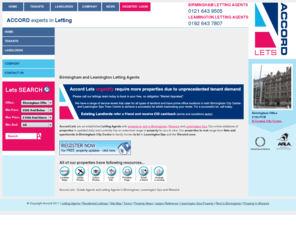 accordproperty.com: Estate and Letting Agents for Leamington Spa, Birmingham and Warwick - Accord Lets
Estate and letting agents in Birmingham, Leamington Spa and Warwick. Includes searchable and updated database of available property to let ranging from an apartment in Birmingham to period houses in Leamington Spa and Warwick.