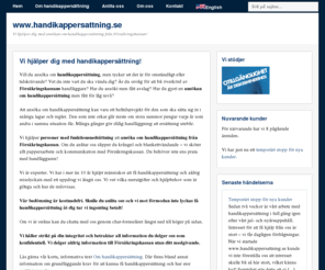 handikappersattning.se: Handikappersättning | www.handikappersattning.se
Hjälp med ansökan om handikappersättning? Kontakta oss för en kostnadsfri bedömning.