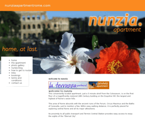 nunziaapartmentrome.com: nunzia apartment. home, at last.
nunzia apartment rome, home at last.