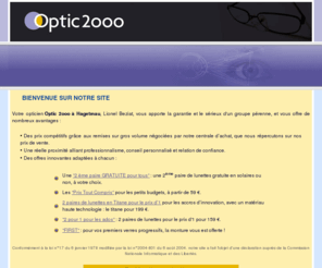 optic2000-hagetmau.com: OPTIC 2000 - OPTIQUE DE LA FONTAINE, opticien - Hagetmau - Aquitaine - Landes - 40: presbyte, lentille de contact, lunette de vue, opticien lunettier
OPTIC 2000 - OPTIQUE DE LA FONTAINE - Opticien lunettier et opticien pour presbyte à Hagetmau en Aquitaine: lentille de contact et lunette de vue dans les Landes, 40