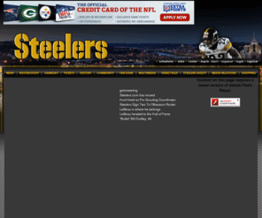 terribletowel.biz: Official site of the Pittsburgh Steelers - Home Page
The official site of the Pittsburgh Steelers