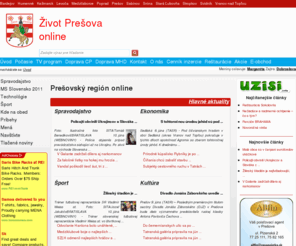 zivotpo.sk: Úvod | Život Prešova, Prešov online
Prešov - regionálne informácie a inzercia online