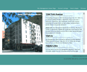 1394yorkavenue.com: 1394 York Avenue, New York, NY, 10021
1394 York Avenue in New York City, Apartments for Rent and Building Information. NYC Apartments by Sky Management Corp. All with No Broker Fees