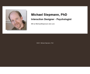 michaelsiepmann.org: Michael Siepmann, PhD
