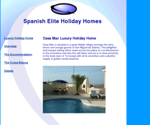 spanishelitevillas.com: Spanish Elite Holiday Homes - Costa Blanca Villa Apartments to rent in Spain with private pool
Spanish Elite Holiday Homes - Spanish Costa Blanca Villa Apartments to rent with private pool