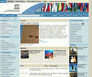 unesco.org: UNESCO -  Homepage | unesco.org | United Nations Educational, Scientific and Cultural Organization
unesco.org home page