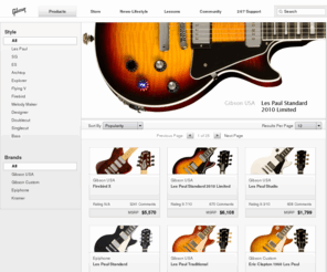 gibsoncustomdirect.com: Gibson Guitar: Electric, Acoustic and Bass Guitars, Baldwin Pianos
Official Gibson site: Buy acoustic guitars, Epiphone or Les Paul electric guitars, bass guitar packages and banjos. Get Baldwin piano information. Free online guitar lessons, view guitar sheet music and guitar tablature and learn to play guitar."