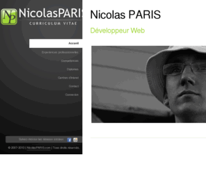 nicolasparis.com: NicolasPARIS.com
Le site Internet professionnel de Nicolas PARIS