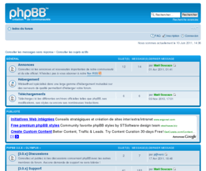 phpbb.fr: phpBB.fr • Logiciel de forum libre et gratuit • Page d’index
