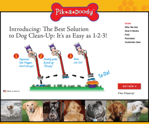 pick-a-dooty.com: Welcome to PikaDoody - The Best Solution for Dog Clean-Up
PikaDoody is The Best Solution to Dog Clean-Up: It's as Easy as 1-2-3!