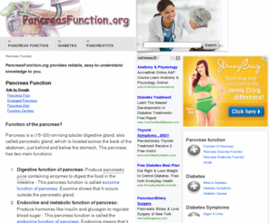 pancreasfunction.org: pancreas function
The pancreas has two main functions: Exocrine function to digest food and break down macromolecules; Endocrine function to release hormones to blood for regulation of blood glucose, if disorder, that will cause diabetes mellitus.