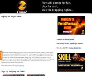 zsignup.com: Sign Up and Play for FREE! - zSignUp
FantaZ sign up and play for free. FantaZ info here, fantaz zbo info here.