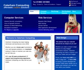caterhamcomputing.info: Caterham Computing
Caterham Computing provide web and computer services for all. Computer upgrades, repairs and supply. Web design for accessible web sites. Web hosting from only £20 per year! Affordable creative solutions to fit all budgets.