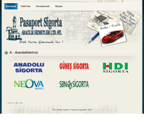 pasaportsigorta.com: Pasaport Sigorta
Kaza, yangın, tarım, nakliyat, mühendislik ve hasar sigortaları konularıda faaliyet göstermektedir