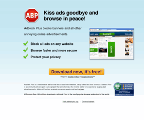 adblockplus.com: Download Adblock Plus from www.adblockplus.com and surf the web ad-free!
