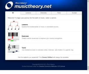 musictheory.net: Ricci Adams' Musictheory.net
