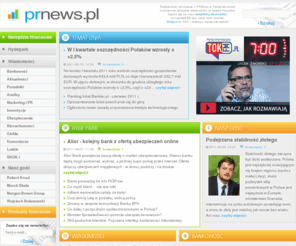 prnews.pl: PRNews.pl - banki, karty, konta oraz marketing i public relations
PRNews to serwis poświęcony zagadnieniom bankowości elektronicznej, marketingu i public relations bankowego. Dodatkowo wortal uzupełniają bieżące komunikaty prasowe z innych branż.