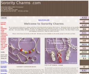 sororitycharms.com: Sorority Charms
Sorority Greek Charms Pandora Beads and Flip Flop Pendants