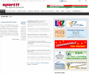 sport11.info: sport11 - das regionale Sportportal
sport11- das regionale Sportportal der Region Limburg-Weilburg