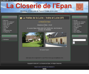 lepan.info: Chambres d'hotes Joué les Tours
Chambres d'hotes, Bed and Breakfast pres de Tours