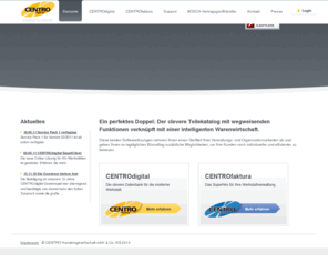 centro-faktura.net: CENTRO - Startseite
Perfektes Doppel: die Softwarelösungen CENTROdigital, der clevere Teilekatalog und CENTROfaktura, die intelligente Warenwirtschaft.