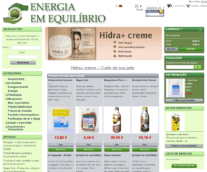 energiaemequilibrio.net: Loja de Produtos Naturais e Suplementos Alimentares - Energia Em Equilíbrio
Loja online de produtos naturais e suplementos alimentares. Secção de cosmética à base de produtos naturais e secção de Medicina Tradicional Chinesa com produtos de acupunctura e fitoterapia chinesa. Temos os melhores produtos aos melhores preços!