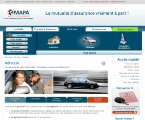 mapa-auto.com: Véhicule
Mapa Assurances est une mutuelle d'assurances pour particuliers et professionnels : assurances auto, habitation, commerce, prévoyance santé…