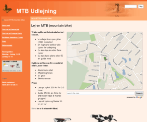 mtbudlejning.dk: mtbudlejning.dk - her kan du leje mtb / mountainbike til en tur i skoven
Hos mtbudlejning.dk i Hareskoven ved København udlejer vi mtb / mountainbike til dig som vil cykle på cykel i skoven. Vi lejer cykler til grupper med og uden guide. Vi har kun nye cykler med shimano udstyr som er gennemtjekket før leje. Lej din mtb hos os! 