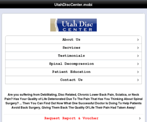 utahdisccenter.mobi: Utah Disc Center Mobile
Utah Disc Center Mobile Website | iPhone Optimized