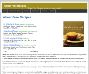 wheatfreerecipes.biz: Wheat Free Recipes
Wheat Free Recipes