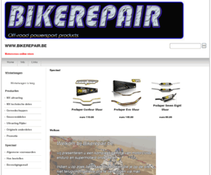 bikerepair.be: WWW.BIKEREPAIR.BE
 onderdelen en accessoires shop voor motorcross, enduro en supermotard