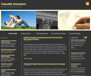 what are the types of casualty insurance