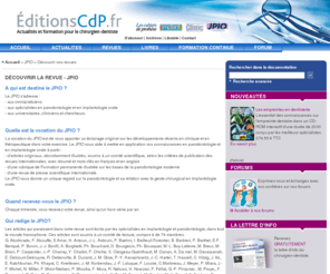 jpio.net: Découvrir nos revues | Revues | EditionsCdP.fr
Découvrir nos revues | Revues | EditionsCdP.fr